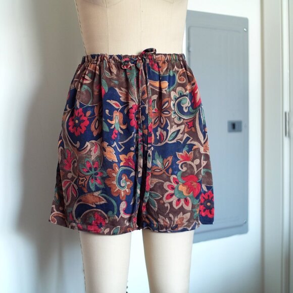 Victoria's Secret Other - Vintage Victoria's Secret 100% Silk Floral Pajama Shorts Size Medium